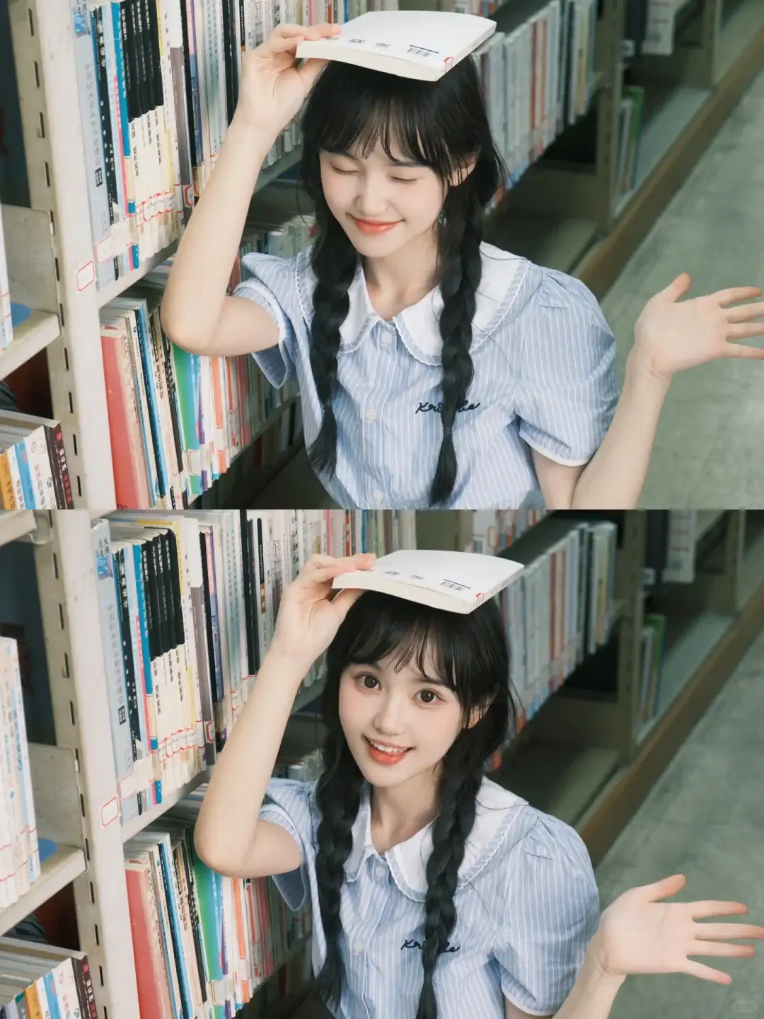 头顶书（活泼一点更好）